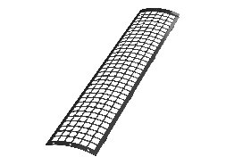 ТН ПВХ 125/82 мм, защитная решетка водосточного желоба 0,6 м, черный, шт.